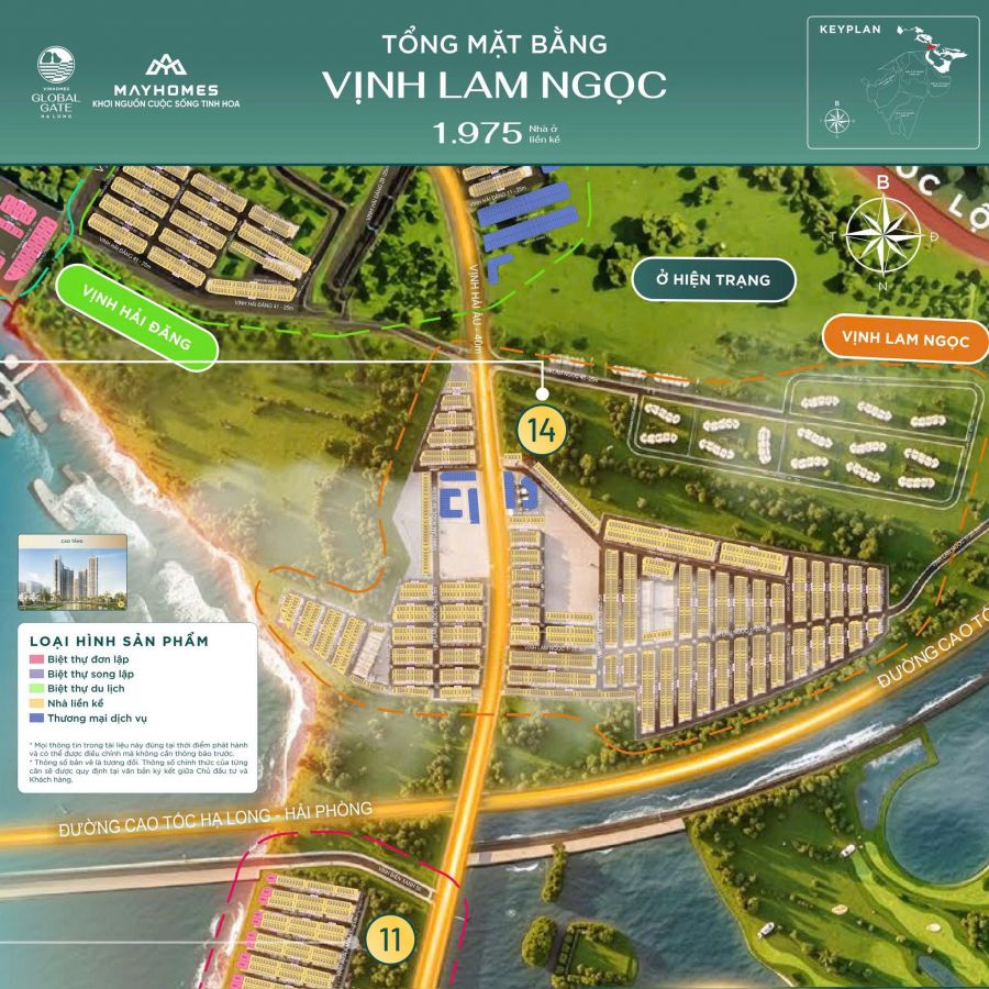 Tổng mặt bằng Vịnh Lam Ngọc.